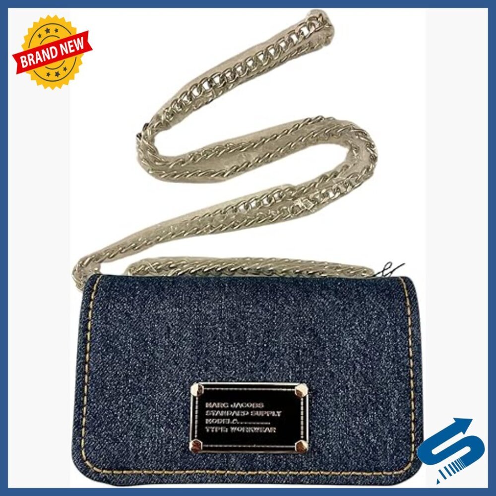 Leather Mini Crossbody Bag with Chain Strap Magnetic Closure
